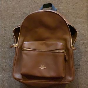 Coach brown leather Charlie backpack